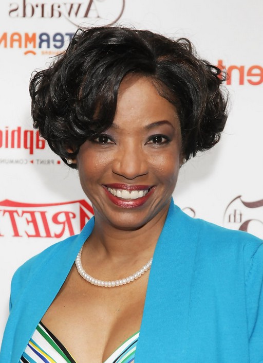 Adriane Lenox Short Curly Bob Hairstyle For Black Women Styles Weekly Adriane Lenox Short Curly Bob Hairstyle For Black Women Styles Weekly