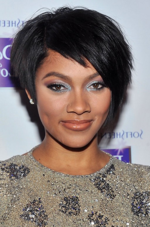 razor cut black hair