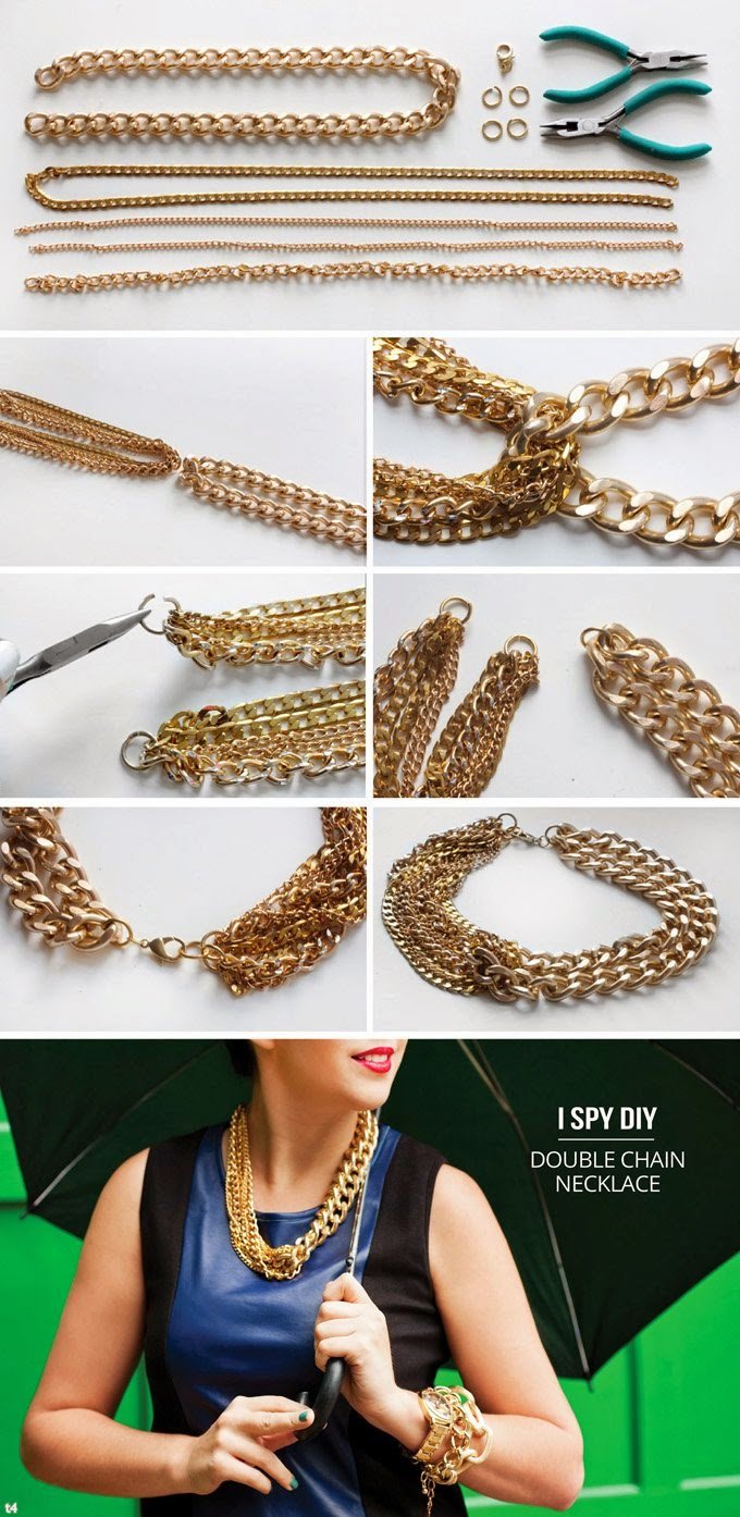 DIY Jewelry 15 DIY Chain Statement Necklaces Styles Weekly