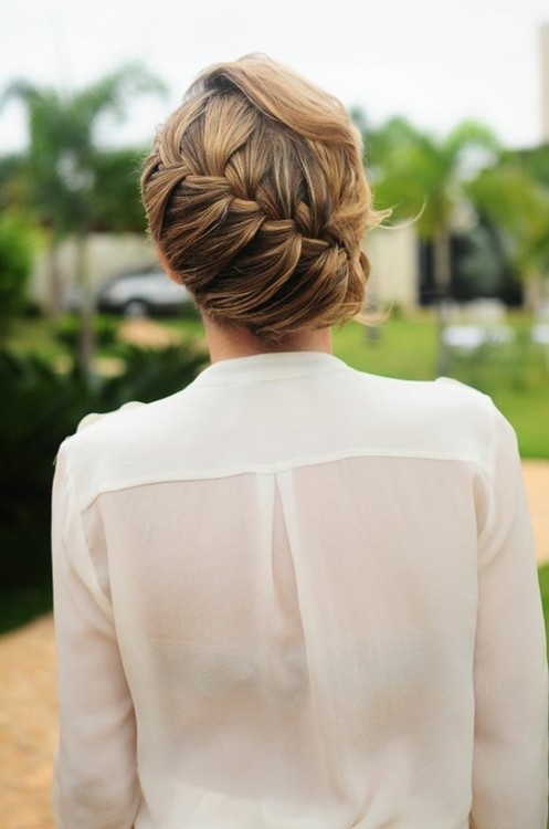 Fabulous Braided Updo Hairstyle for Women 2014