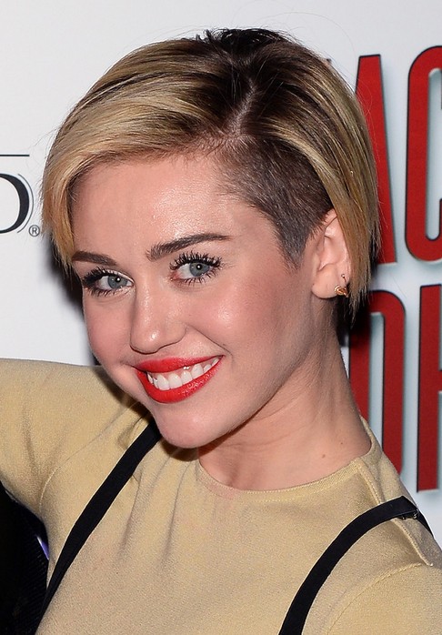 Miley Cyrus Short Hairstyles 2014