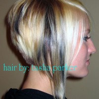 Short Haircut Graduated A Line Bob