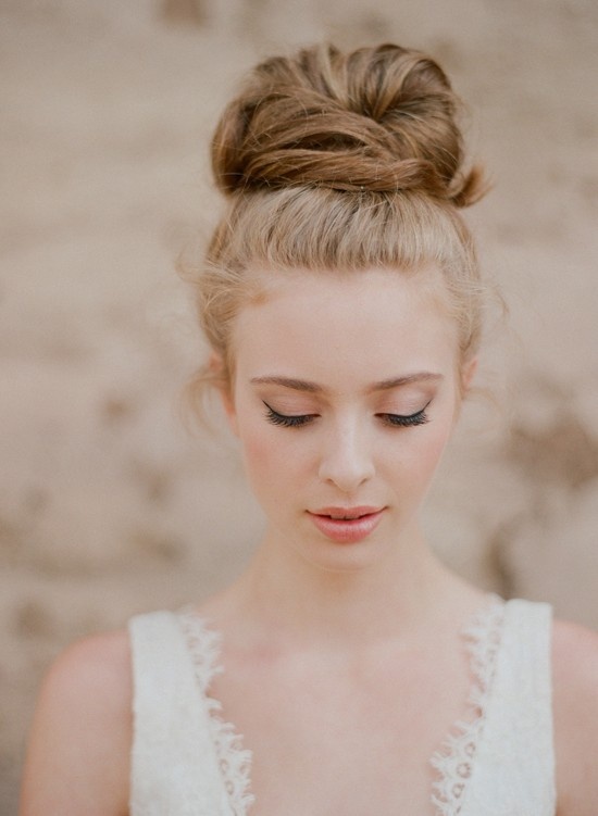 Wedding Hairstyle Ideas for 2014 High Ballerina Bun