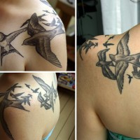 Female bird tattoo designs