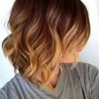 Cute Short Ombre Bob Hair Cut 2015