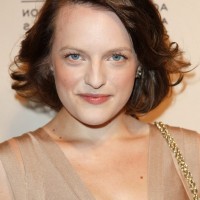 Elisabeth Moss Short Choppy Bob Hairstyle