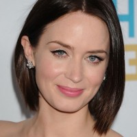 Emily Short Angled Bob Hairstyle /Getty images