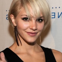 Katharine McPhee Layered Short Bob Hairstyle