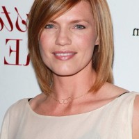 Kathleen Rose Perkins Short Straight Bob Hairstyle for Round Face Shapes
