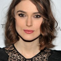 Keira Knightley Medium Bob Hairstyle with Curls