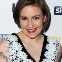 Lena Dunham Casual Cute Short Bob Hairstyle