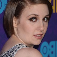 Lena Dunham Chic Short Straight Bob Haircut