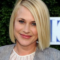 Patricia Arquette Short Blunt Sleek Bob Hairstyle