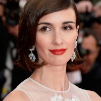 Paz Vega Short Haircut: Side Parted Sleek Bob