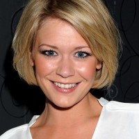 Suzanne Shaw Cute Short Bob Hairstyle with Bangs