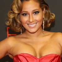 Adrienne Bailon Short Curly Hairstyles for Prom
