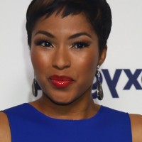 Alicia Quarles Short Pixie Cut with Highlights for Black Women