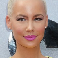 Amber Rose Short Hairstyles: Very Short Buzzcut for Women