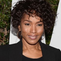 Angela Bassett Curly Short Hairstyles for Black Women