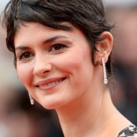 Audrey Tautou Messy Short Pixie Cut with Bangs