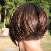Back View of Inverted Bob Haircut