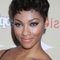 Bria Murphy Short Black Curly Pixie Cut for Black Women