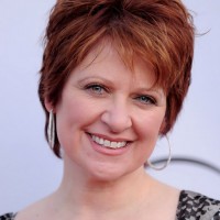 Caroline Manzo Layered Short Red Pixie Cut for Women Over 50