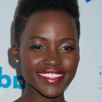 Celebrity Lupita Nyong'o Flat-top Haircut for Black Women