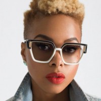 Chrisette Michele Hightop Fade Haircut for Women