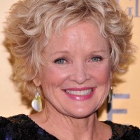 Christine Ebersole Short Tousled Curly Hairstyle for Women Over 50