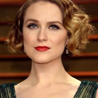 Evan Rachel Wood Short Finger Wave Hairstyle for Party
