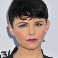 Ginnifer Goodwin Short Boyish Black Pixie Cut for Women