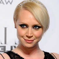 Gwendoline Christie Cute Short Side Parted Straight Cut with Bangs