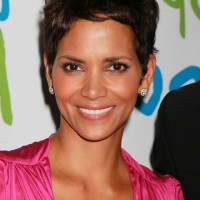 Halle Berry Layered Messy Short Pixie Cut for Women