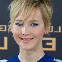 Jennifer Lawrence Cute Short Messy Haircut with Bangs