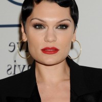 Jessie J 1920's Very Short Finger Wave Haircut