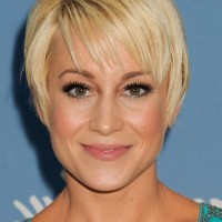 Kellie Pickler Short Blonde Pixie Cut with Bangs