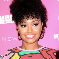 Leigh-Anne Pinnock Trendy Short Curly Haircut for Black Women