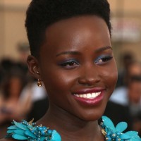 Lupita Nyong'o Short Black Flat-top Haircut for Women