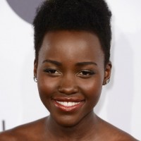 Lupita Nyong'o Short Natural Curly Hairstyle