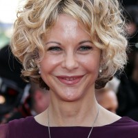 Meg Ryan Short Curly Hairstyle for Women Over 50