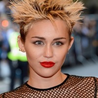 Miley Cyrus Short Spiked Punk Haircut