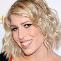 Natasha Bedingfield Casual Short Curly Bob Haircut