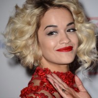 Rita Ora Wavy Curly Hairstyles for Women