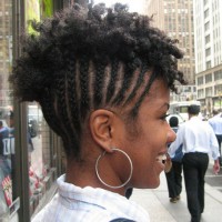 Short Cornrows Hairstyle for Natural Hair