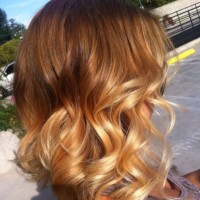 Short Layered Ombre Hair with Curls - Ombre Hair 2015