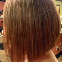 Side View of A Line Inverted Bob Hairstyle