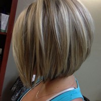 Side View of Inverted Bob Hairstyle for Girls