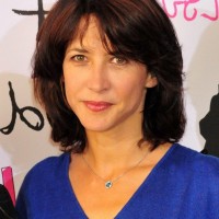 Sophie Marceau Layered Graduated Bob Hairstyle for Thick Hair