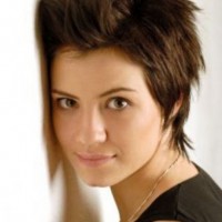 Spiked Short Boycut Hairstyle for Women